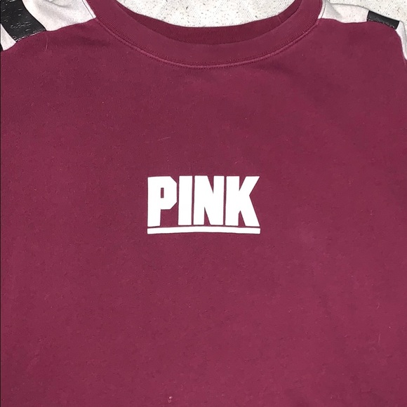 PINK Victoria's Secret Sweaters - 🦋Pink crew neck , cranberry color.🦋